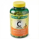 Vitamin C 500mg Chewable 200 Tablets Tropical Fruit, Daily VIT C 500 mg Supplement for Immune, Heart & Bone Support