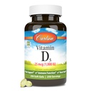 Carlson - Vitamin D3, 1000 IU (25 mcg), Bone Health, Muscle Health, Cholecalciferol, Vitamin D Supplements, Vitamin D3 Soft Gels, 250 Softgels