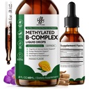 iMATCHME Methylated B-Complex Liquid Drops | Active B12 (Methylcobalamin), L-5-MTHF Folate & B6 | Ashwagandha & Saffron | Energy, Focus & Brain Support | Vegan, 2 Fl Oz