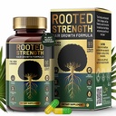 Rooted Strength Hair Growth Vitamins – Hair Vitamins for Black Women & Men with DHT Blocker & Collagen, Advanced Biotin for Hair Growth Women, 60 Capsules, 1-Month Supply, for Thicker, Stronger Hair