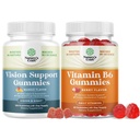 Bundle of Vision Support Gummies for Adults - Lutein and Zeaxanthin Supplements for Eye Health - Lutein Eye Vitamins and Potent Vitamin B6 Gummies - 50mg Per Serving for Immune Nerve and Mood Support