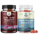Bundle of Green Coffee Bean Extract for Uric Acid Cleanse & Detox with Turmeric, Tart Cherry & Celery Seed and Zeaxanthin Plus Lutein Gummies - Lutein Eye Vitamins for Vision & Blue Light Protection