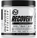 Outwork Nutrition Post Workout Recovery Powder - Creatine Monohydrate, KSM-66 Ashwagandha & Tart Cherry - Speeds Recovery, Eases Soreness - Creatine Powder for Men & Women, Unflaved, 240 Gr