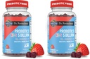 Garden of Life Dr Formulated 5 Billion CFU Prebiotic Fiber, Probiotic and Vitamin D3 for Kids Digestive & Immune Health – Gluten Free,Non GMO,No Added Sugars, Strawberry Flavor,60 Gummies,(Pack of 2)