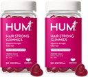 HUM Hair Strong - Daily Gummies με Biotin για να βελτιώσει την ανάπτυξη των μαλλιών - Fo Ti, Φολικό οξύ, ψευδάργυρος, βιταμίνη Β12 & PABA για να υποστηρίξει υγιή μαλλιά, δέρμα και νύχια για γυναίκες και άνδρες (50-Day Supply)