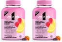 A Day Prenatal Vitamins for Women Gummies- Pregnancy Vitamins for Women with Folic Acid,DHA,Iodine,Prenatal Gummies,Iron-Free,120 Ct (Packaging May Vary),(Pack of 2)