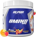 Alpha Supps Amino NRG+ BCAA Amino Energy Recovery Powder - Hydration Blend with Electrolytes - Focus Blend for Optimal Performance Support in Men & Women (30 Servings, Fruit Burst)