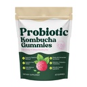 Probiotic Kombucha Gummies with Prebiotics, Probiotics & Postbiotics – Digestive & Gut Health Support – Daily Balance, Bloating Comfort & Microbiome Support – Vegan, Non-GMO, 60 Gummies