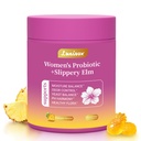 Her Juicy Feminine Probiotics Gummies for Women, with Prebiotics & Slippery Elm - Promotes pH Balance, Gut Health & Immune Support - Pineapple Flavor, 60 Count