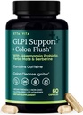 GLP-1 Support + Colon Cleanse – Weight Loss, Gut Health & Energy – Appetite Suppressant & Fat Burner – Berberine, Akkermansia Probiotic, Yerba Mate, Psyllium Husk, Senna Leaf – Women & Men, 60capsules