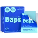 Daps Mint Energy Strips - 45mg Natural Caffeine + B-Vitamins - Fast-Acting Energy Supplement - Works Faster Than Coffee - On-The-Go, Sugar Free - Peppermint, 40 Strips