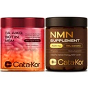 Cata-Kor NMN Supplement 1000mg & Calcium AKG Complex - NAD+ Supporing Supplement with TMG, Quercetin & MSM, Hyaluronic Acid & Biotin Collagen Support Beauty Complex
