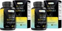 Best Naturals Day-to-Day Lung Support Supplements 90 Veg Cpasules - Made with Mullein, Quercetin, Cordyceps, Nettle, Feverfew, Marshmallow, Olive Leaf Extract (Pack of 2)