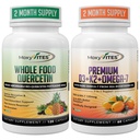 MoxyVites Quercetin with Bromelain + Vitamin D3 K2 & Omega-7 – Enhanced Absorption Immune Support – Bone & Heart Wellness Bundle