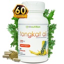 VH Nutrition TONGKAT ALI | Extra Strength Hormone Support for Men* | 200 to 1 Blend Standardized Eurycoma Longifolia (LongJack) Extract Powder | 60 Capsules