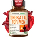 Longjack Tongkat Ali for Men 100:1 Extract – Muscle Builder for Men – Energy & Vitality Support – High-Potency Daily Strength & Drive Formula to Support Stamina & Performance – 60 Capsules