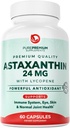 PurePremium Astaxanthin Supplements - Astaxanthin 24mg with Lycopene 50mg Antioxidants Supplement for Skin & Eye Health, & Immune System Support – Non-GMO - 60 Count, 2 Month Supply
