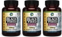Amazing Herbs Premium Black Seed Oil Capsules - Υψηλή ισχύς, Ψυχρή πίεση Nigella Sativa Aids in Digestive Health, Immune Support & Brain Function - 60 Count, 1250mg (Pack of 3)