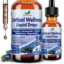 Cortisol Συμπληρώματα για γυναίκες & άνδρες, 17-σε-1 Cortisol Retuser Detox Manager w. Μαγνήσιο Γλυκινικό Ashwagandha, L-Θεανίνη, Phosphatidylserine, Ορμόνη Ισορροπημένη για γυναίκες, Recess Mood Focus, Sleep