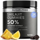 Shilajit Gummies – 20:1 Concentrate – 50% Fulvic Acid, Himalayan Sourced – Ashwagandha + Turmeric – Sugar-Free – Lab Tested
