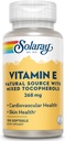 SOLARAY Vitamin E d-Alpha Tocopherol 268mg (400 IU) 