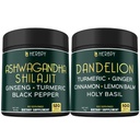 Herbpy Bundle 5in Ashwagandha Shilajit & 6in1 Dandelion Supplement