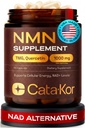 Cata-Kor NMN Supplement – 4-in-1 NAD Supplement with Quercetin | TMG | Resveratrol – NMNH Alternative – Supports Cellular Energy & NAD+ Level – 60 Capsules – Third-Party Tested (1 Pack)