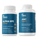 Dr. Tobias Alpha GPC & Joint Support Supplement - Support Cognitive Function & Joint Health with Bioavailable Choline Supplement & Premium Glucosamine, Chondroitin, and MSM, Non-GMO