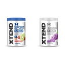 XTEND Sport BCAA Powder Strawberry Kiwi Splash-Electrolyte Powder for Recovery & Hydration with Amino Acids-30 Servings & Original BCAA Powder Glacial Grape 30 Servings