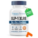 GLP-1 XLR8 Συμπλήρωμα για την απώλεια βάρους, την πέψη, τη δυσκοιλιότητα, την αύξηση της ανακούφισης με Akkermansia 2.6 Δισεκατομμύρια AFU Ζωντανά προβιοτικά μεταβιοτική ουλίτιδα υγεία + βερβερίνη για γυναίκες άνδρες 60 κάψουλες