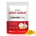 Aged Garlic Extract Capsules | Odorless Aged Garlic Formula from Allium Sativum Bulb | Non-GMO, Gluten Free Herbal Garlic Supplements for Daily Wellness 300 Softgels
