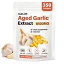 OLELON Aged Garlic Extract 350 Softgels - High Potency, Odorless, Non-GMO & Organic Garlic Supplement for Heart Health, Immune Support & Antioxidant Benefits