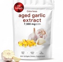 Aged Garlic Extract, 300 Softgels – Odorless Organic Garlic Supplement, 2-Year Matured – Vegetarian, Non-GMO, All-Natural (1PCS.)