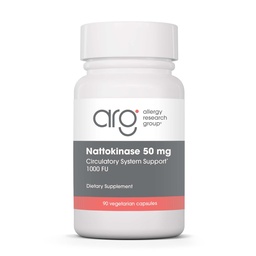 Ομάδα Έρευνας Αλλεργίας Nattokinase 50mg Συμπλήρωμα - Καθαρή και εγκλωβισμένη Nattokinase, που προέρχεται από το Natto, κάψουλες χορτοφάγων - 90 Count