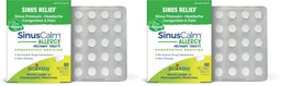 Boiron SinusCalm Allergy Tablets for Relief from Sinus Pressure,Sinus Headache,or-Sinus Congestion and Pain -,60 Count (Pack of 2)