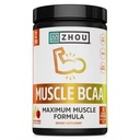 ZHOU Muscle BCAA - Vegan BCAA Powder, BCAA Συμπληρώματα για άνδρες και γυναίκες, Υποστήριξη για την υγεία των μυών, Ποτό για την ενέργεια, Όλα τα φυσικά διακλαδισμένη αλυσίδα Aminos - Tropical Punch, 11,6 oz (30 υπηρεσίες)