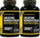 Primaforce Creatine Monohydrate Capsules - 240 Capsules, 3,000mg per Serving, Gluten Free and Non-GMO (Pack of 2)