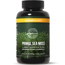 Primal Harvest Sea Moss Capsules with Bladderwack and Irish Sea Moss, Chlorella, Broccoli Seed Extract Plant-Based Supplements for Adults