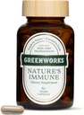 Greenworks Nature’s Immune – Organic Daily Immune Support with Elderberry, Echinacea, Ginger, Turmeric & Medical Mushrooms – Vegan, Non-GMO, Gluten-Free – 30 Σερβιέτες