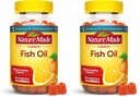 Nature Made Fish Oil Omega 3 Gummies,Omega 3 Fish Oil Supplements,Healthy Heart Support,90 Gummies,45 Day Supply,(Pack of 2)