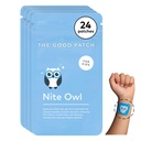 The Good Patch Nite Owl Patch, Natural Sleep Patch Support for Kid Bedtime with Tart Cherry, Chamomile, and Skullcap, Plant Powered, Sustained Release (24 Total Patches)