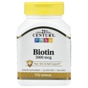 Biotin 5000 mcg (Super Potency) - 110 Capsules