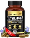 Earth Elixir Ecdysterone Supplements 900mg (180Capsules) – Made in USA - Muscle Building Supplements for Men w/ 95% Beta Ecdysterone w/Hydroxypropyl-β-Cyclodextrin for Enhanced Bioavailability