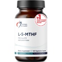 Designs for Health L 5-MTHF - Quatrefolic L Methylfolate Supplement 1mg (1700mcg DFE) - Methylated Folate Supplement for Women & Men - Supports Methylation - Non-GMO, Gluten Free (120 Capsules)