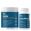 Dr. Tobias Colon Everyday Health & Vegan Omega 3 Algae Oil - Digestive Wellness and Daily Health Support with Psyllium Husk and DHA EPA Omega 3s, Vegan, Non-GMO