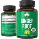 Peak Performance USDA Organic Ginger Root Capsules. Vegan Ginger Pills Supplement for Women & Men to Support Digestion, Occasional Nausea Relief, Gas & Bloat Support, and Gentle Stomach Comfort