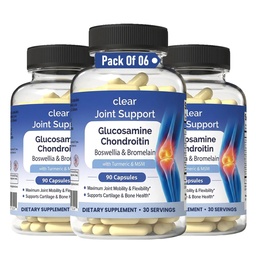 Γλυκοζαμίνη Χονδροϊτίνη MSM με Turmeric & Boswellia 540 Κάψουλες 