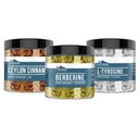 Earthborn Elements Berberine, Ceylon Cinnamon, & L-Tyrosine Capsule Bundle (200 Capsules Each), Pure & Undiluted, No Additives