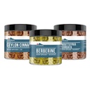 Earthborn Elements Berberine, Ceylon Cinnamon, & Houttuynia Cordata Capsule Bundle (200 Capsules Each), Pure & Undiluted, No Additives