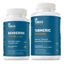Dr. Tobias Berberine 500 mg & Turmeric Curcumin 1500 mg with BioPerine – Metabolic & Joint Wellness Formula